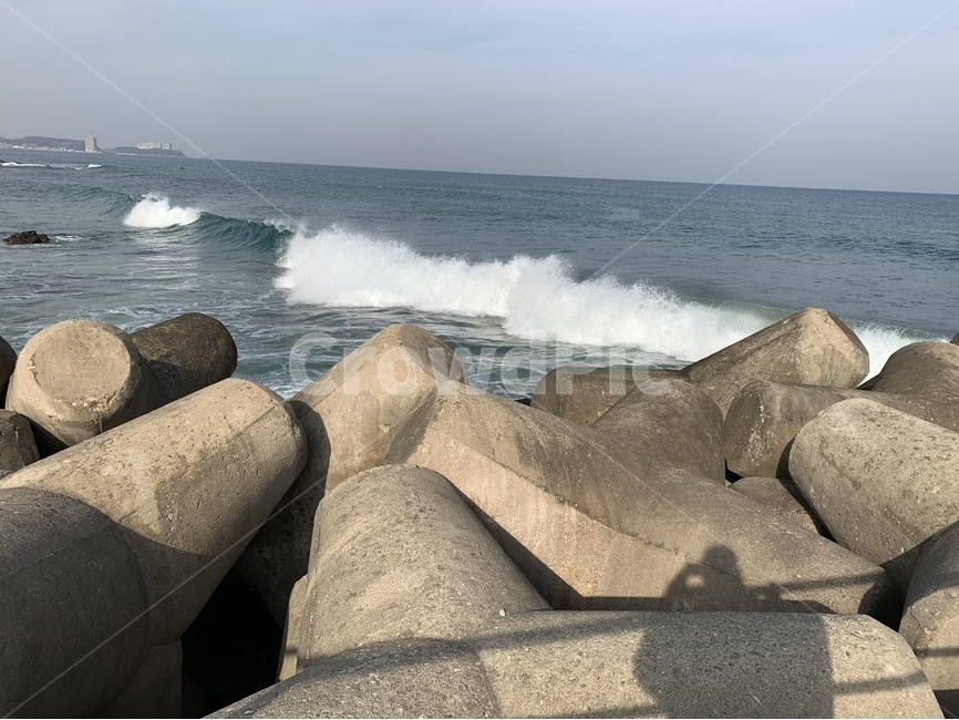 바다,하늘,돌맹이,방파재,구름,자연,풍경,nature,landscape,ocean,대양,outdoors,옥외,sea,water,물