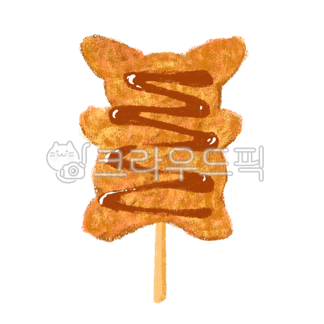 피카츄돈까스,분식메뉴,돈까스일러스트,피카츄돈까스일러스트,꼬지일러스트