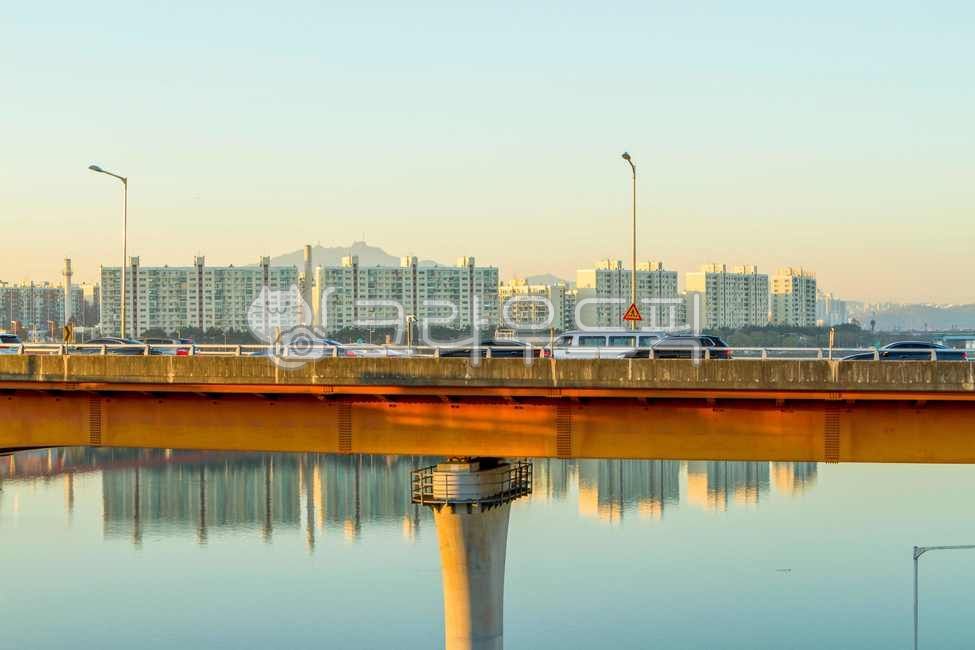 서울,한강,강변북로,성수대교,일출,건물,다리,강,sunrise,building,bridge,river,탑,tower,물,water