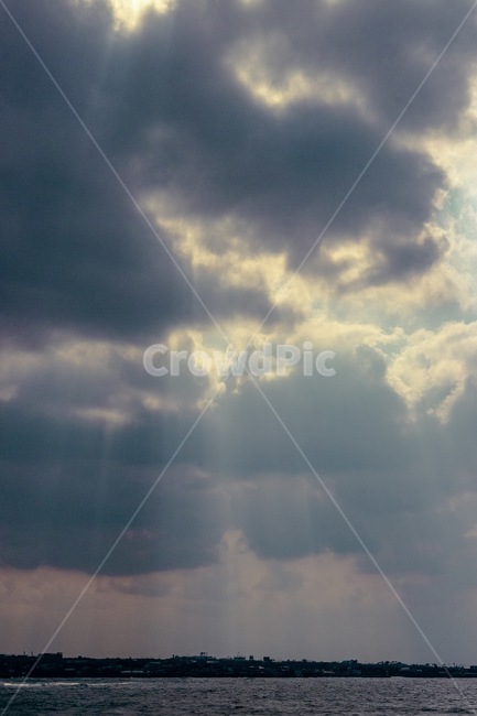 구름,햇빛,바다,하늘,찬란함,sky,cloud,자연,풍경,nature,landscape,weather,날씨,cumulus,적운,outdoors,옥외