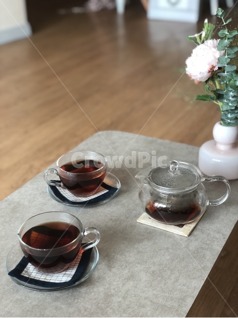 티타임,간식,보이차,홍차,손님,집들이,카페,홈카페,음료수,drink,beverage