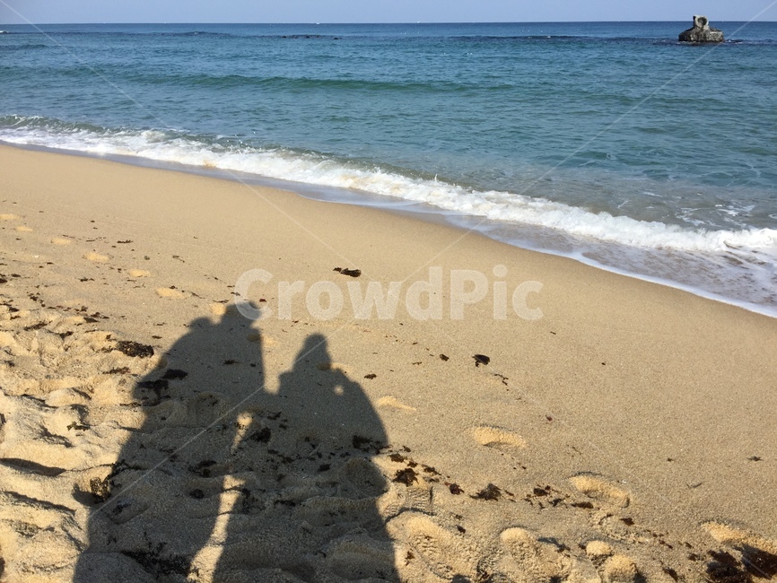 동해바다,겨울,커플,그림자,바다,해변,바다,beach,sea