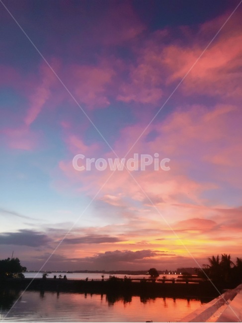 노을,바다,밤바다,선셋,붉은노을,필리핀,세부,해질녘,nature,자연,sky,하늘,sunset,일몰