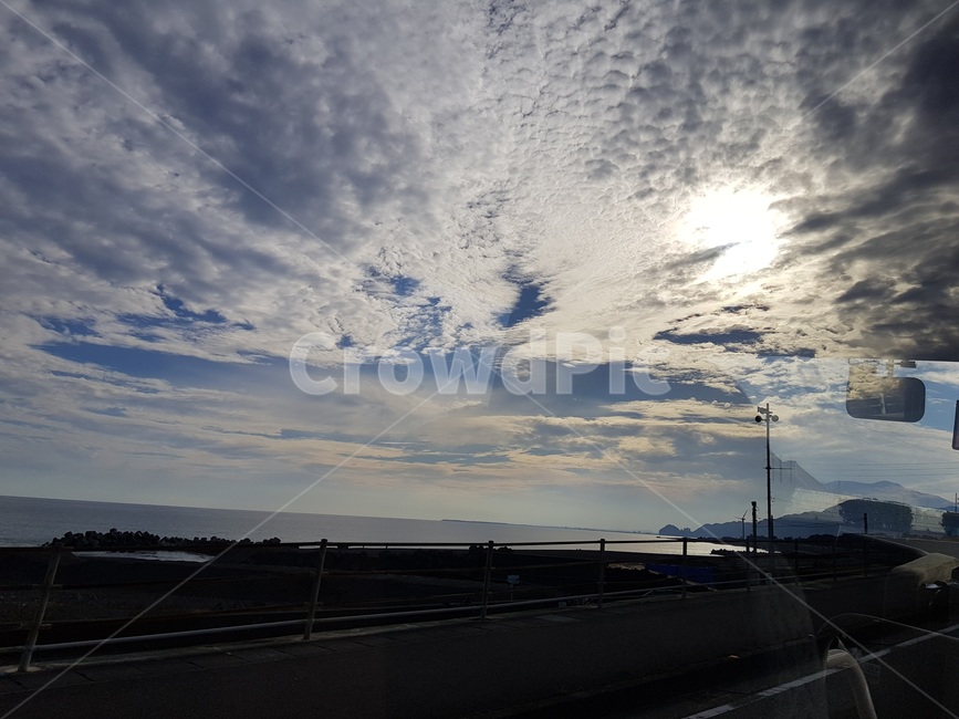 일본,시즈오카,하늘,구름,시즈오카바다,바다,자연,풍경,nature,landscape,road,도로,freeway,고속 도로,highway,고속도로