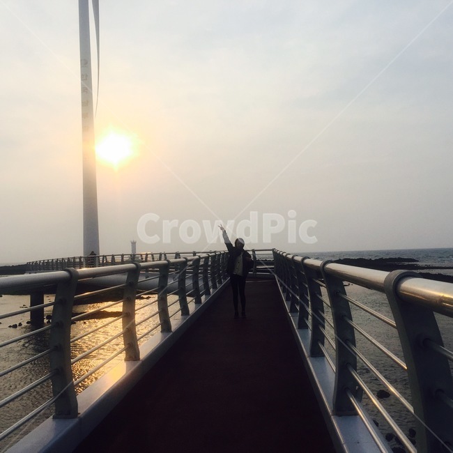제주도,여행,다리,노을,풍경