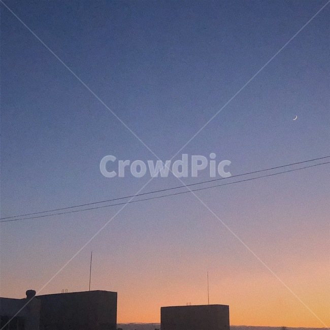 하늘,달,노을,sky,sunset
