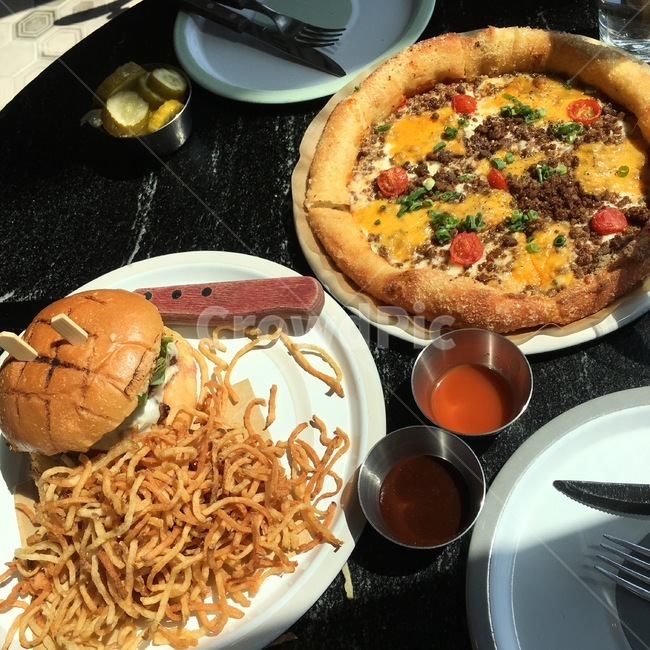 피자,햄버거,감자튀김,레스토랑,맛집