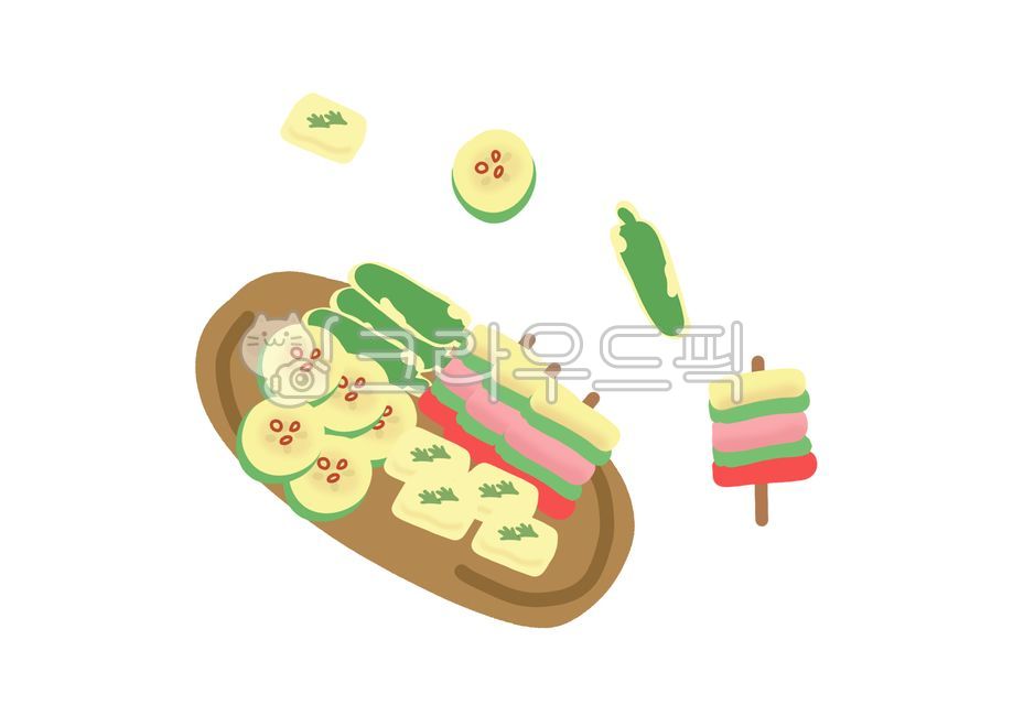 설날일러스트공모전,설날일러스트,전,모둠전,모둠전일러스트,전일러스트,호박전,추석,설,설날