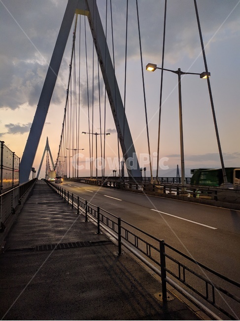 대교,다리,도로,교통,저녁노을,구름,bridge,인도