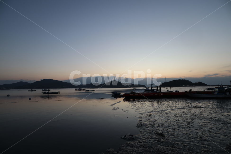 난간,shoreline,해안선,water,바다,ocean,연안,인천,저녘,노을,옥외,갯벌,바닷가