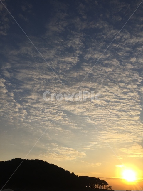 노을,첫해,새해,하늘,자연