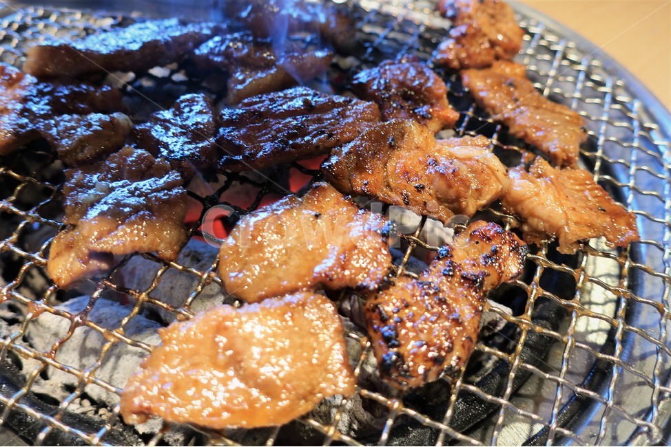 돼지고기,구이,돼지갈비,양념,참숯,숯불,불판,석쇠,목탄,그릴,화력,화로,고깃집