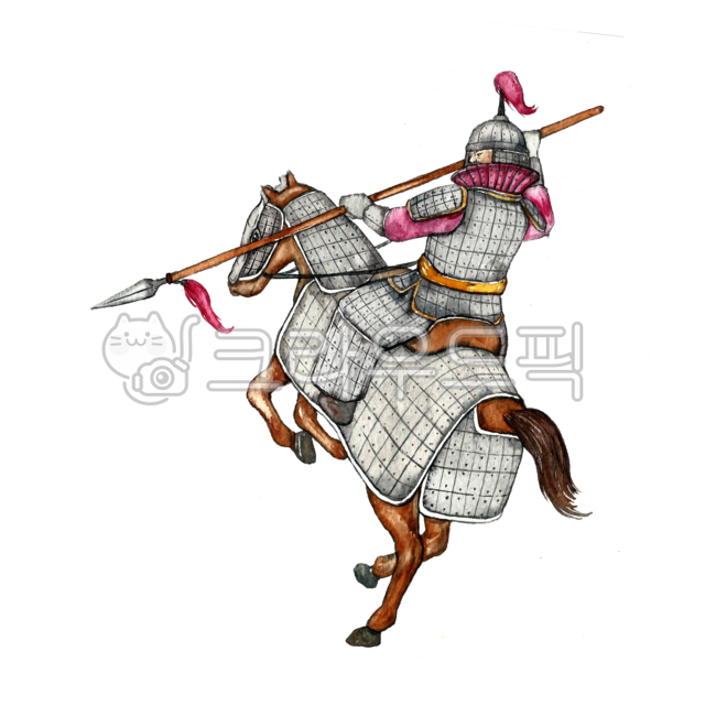 말,말그림,수채화,기마병,고구려,그림,사람,인간,역사,역사그림,고구려그림