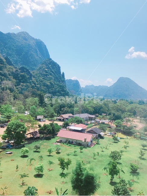 풍경,자연,경치,aerialview,라오스,초록,산,풀