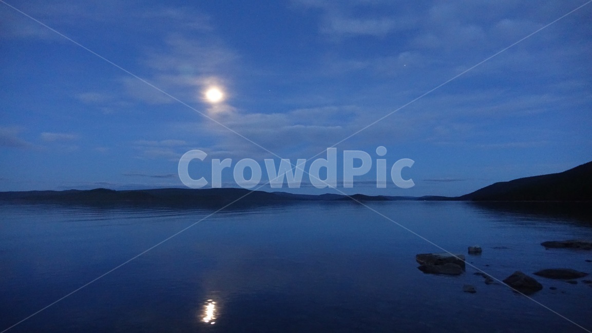 호수,밤,푸른밤,blue,lake,night,몽골,몽고,MONGOLIA,홉스굴