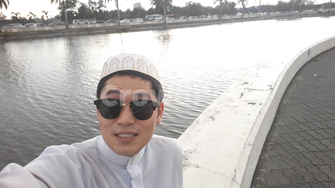 사원,야자수,외국,여유로움,말레이시아,코타키나발루