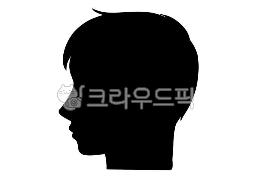 남자,그림자,뇌구조,머리,옆모습,일러스트