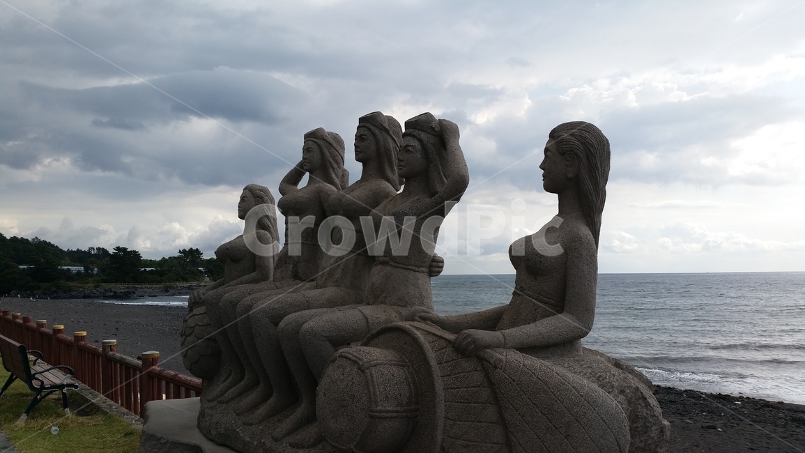 sculpture,조각,art,미술,해녀,인어,해녀조각