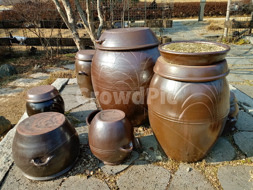 옹기,항아리,장독대,도기류,토기,항아리뚜껑,한국전통,한국문화,korean traditional,korean culture