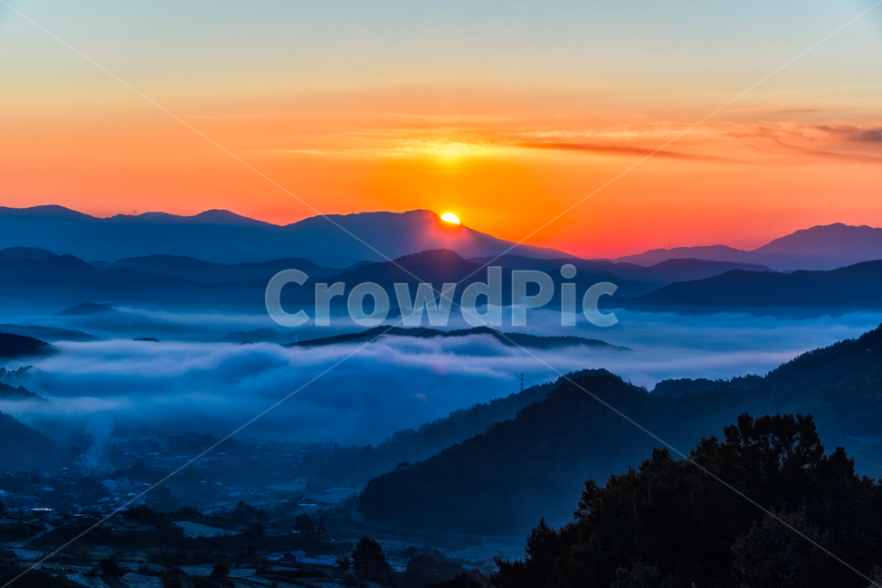 운해,일출,여명,새벽,안개,자연,nature,landscape,자연,풍경,nature,landscape