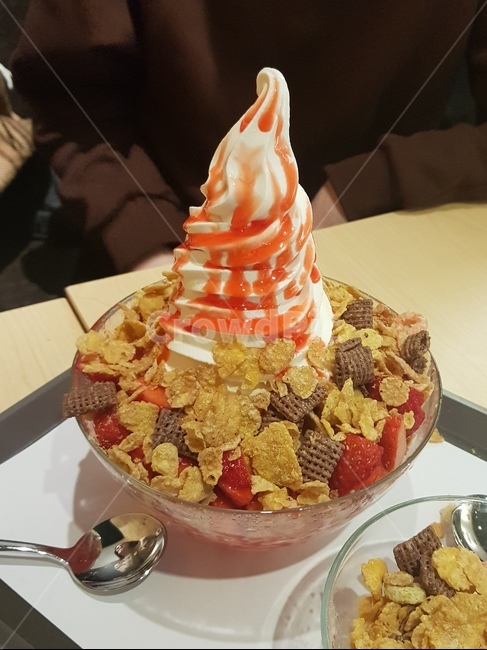 빙수,시리얼,여름,간식,음식