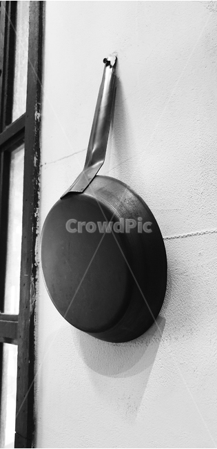 흑백,프라이팬,장식,오브젝트,object,fryingpan