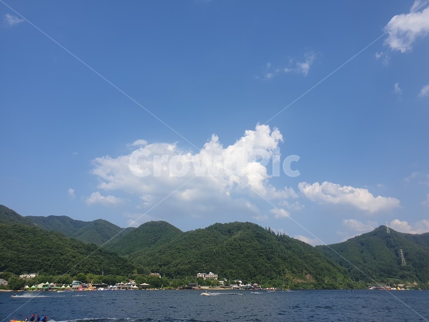 가평,자연,구름,강,수상레져