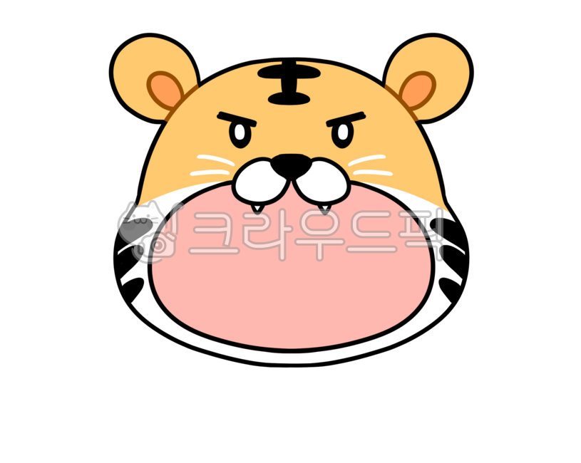 Illustration,tiger drawing,animal,tiger,open mouth,crying
