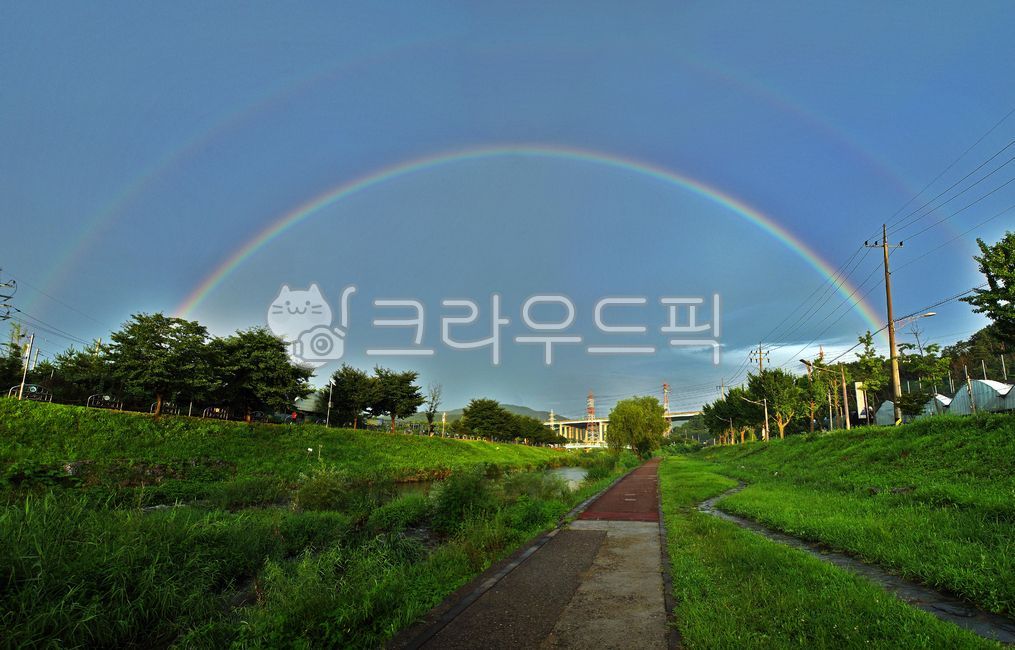 무지개,광학현상,쌍무지개,학의천,rainbow,의왕시,자연,파노라마,하천