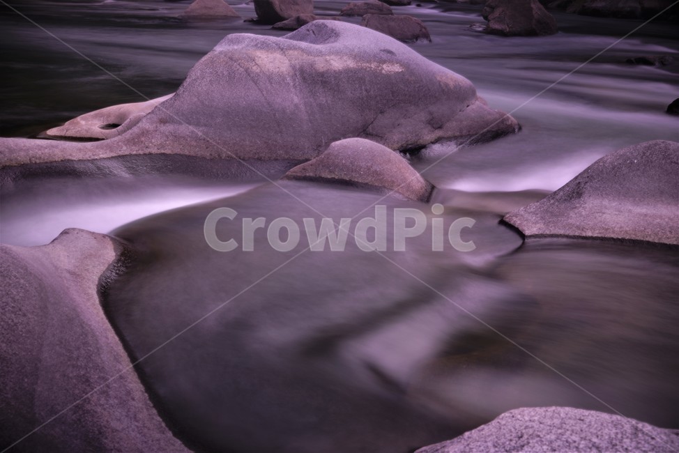 Urinary cancer,a long time,rock hole,water flow,slow shutter