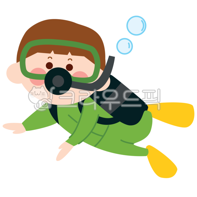 해녀,해녀일러스트,해녀캐릭터,제주도,해녀캐릭터png,해녀png,직업,오리발,고글,스노클,잠수부,스킨스쿠버