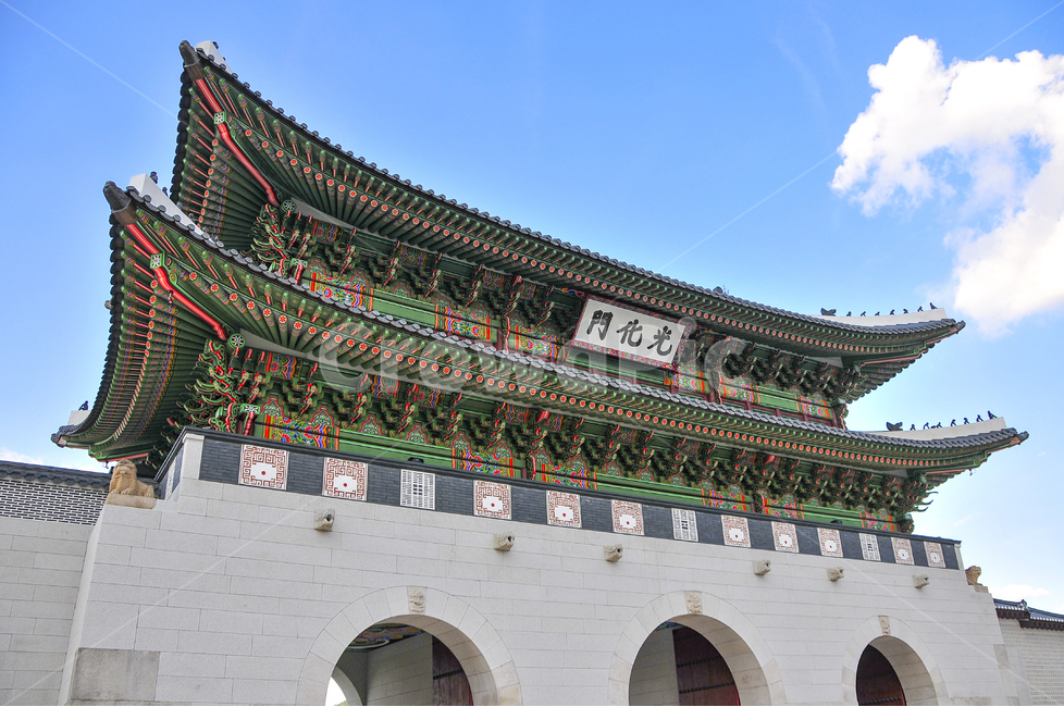 palace,Gyeongbokgung,Palace,Gwanghwamun,Dancheong,building