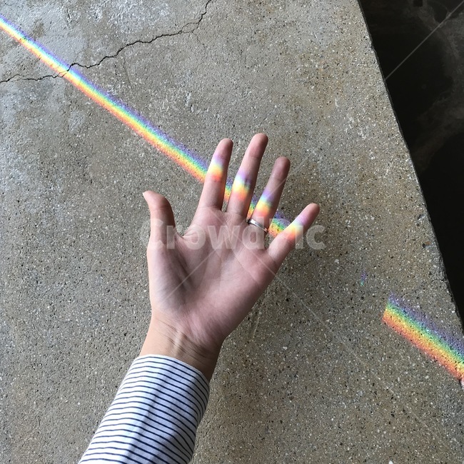 무지개,손,감성,rainbow,hand,사람,인물,인간,human,person,신체일부,몸,body