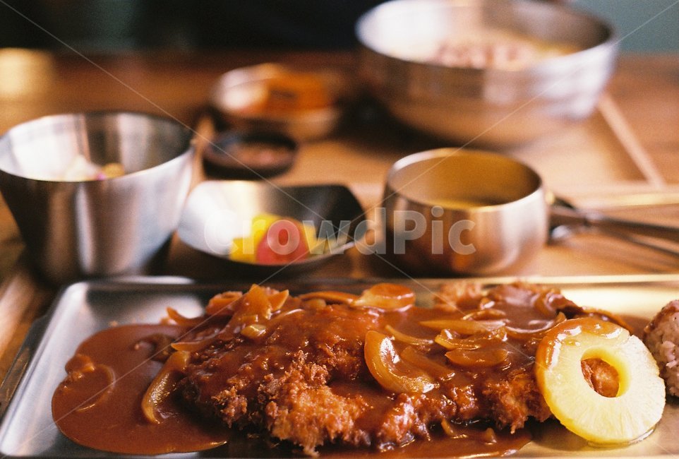 돈가스,음식,파인애플,식사,food,음식,식재료,요리,food,cook,meal,dishes,food reserves,육류,고기,meat