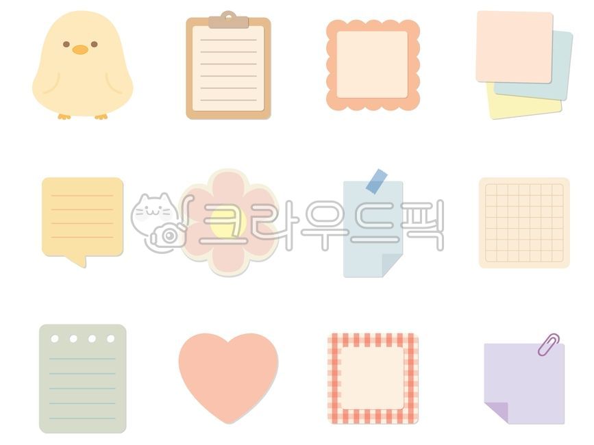 Checklist, border, frame, picture frame, stationery - Authentic Korean ...