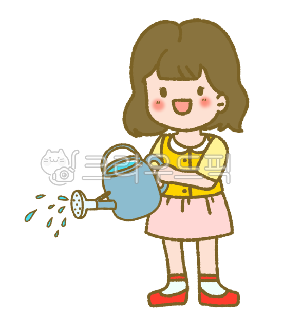 gardening,water aperture,nature,arbor day,Day care Center,girl,Girls,horticulture,character,environment,watering,kindergarden,children,earth day,nature protection,Sprinkle water,April 5th,illustration,garden,environment day,watering can,planting trees