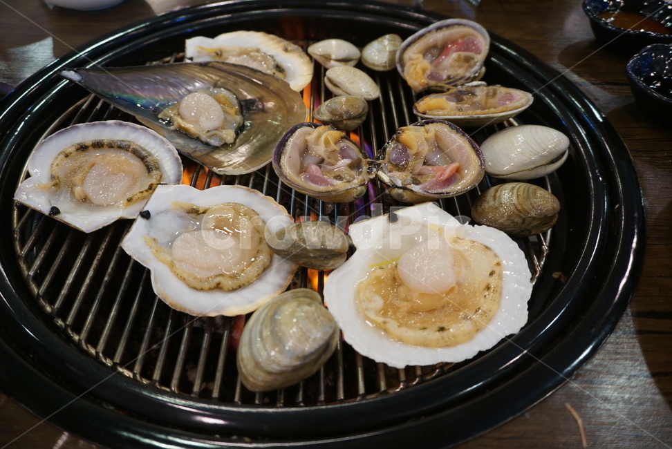조개구이,직화,clam,korea,seafood,수산물,해산물,fishery products,seafood