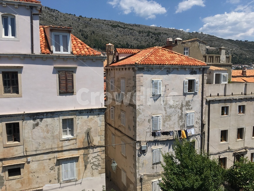 roof,Eastern European house,medieval house,window washing,house,Eastern European houses,home,Wash,Shabby house,European village house,European sensibility,Laundry hanger house,village,apartment
