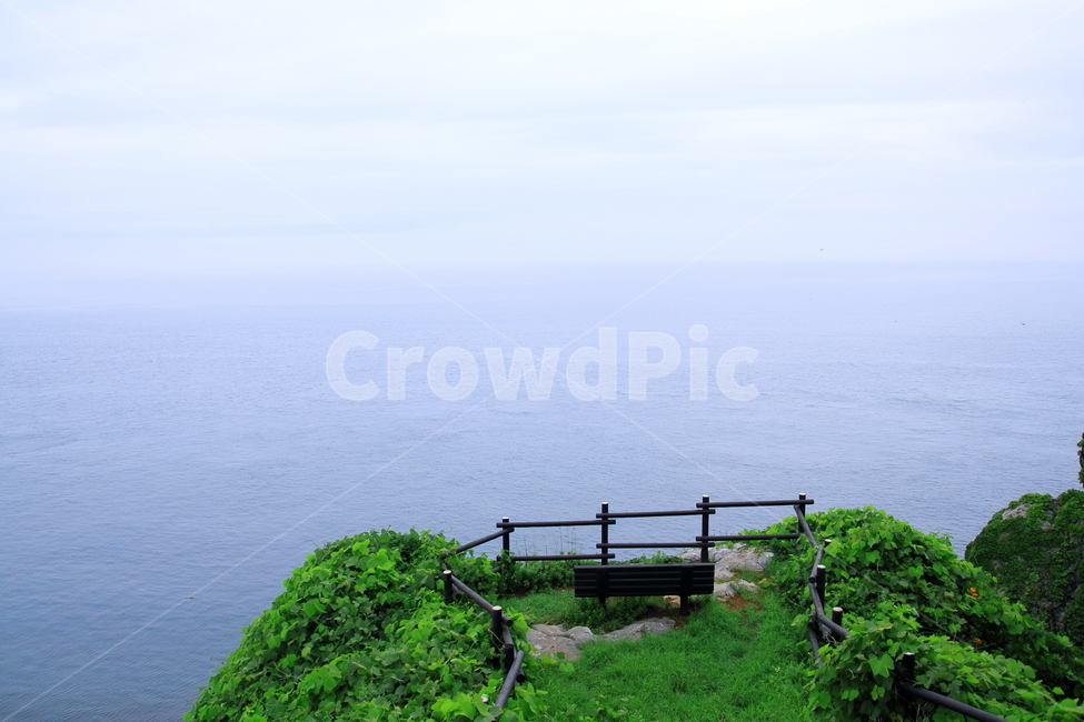 서해여행,섬여행,대이작도,바다,벤치,자연,풍경,nature,landscape,banister,난간,handrail