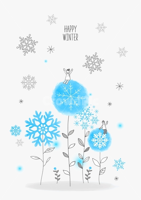 눈,눈결정,풀잎,꽃잎,겨울,라인일러스트,스케치,드로잉,감성,겨울,계절,winter,season,그래픽,일러스트레이션,graphic,illustration