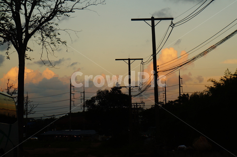 cable,케이블,powerlines,전력선,electrictransmissiontower,송전탑,구름,해질녘,노을,땅거미