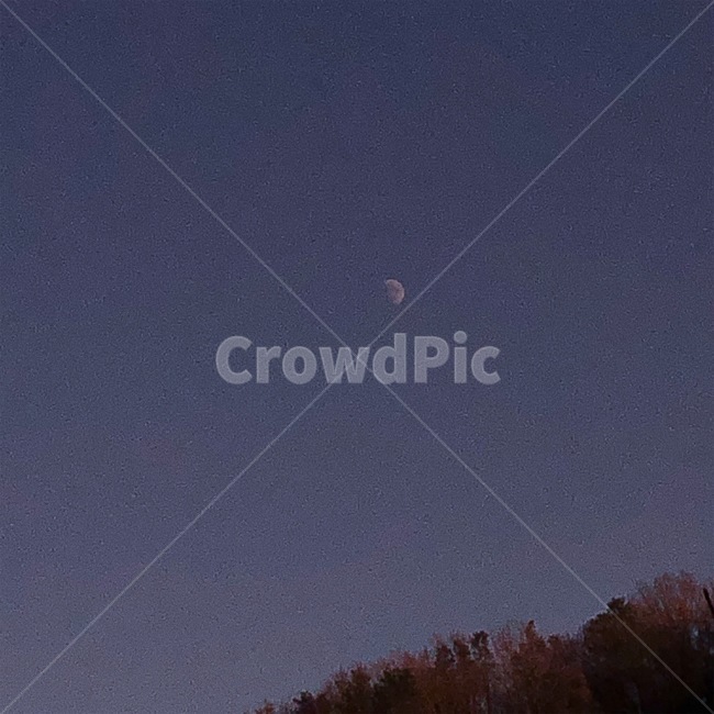 하늘,달,저녁하늘,sky,moon