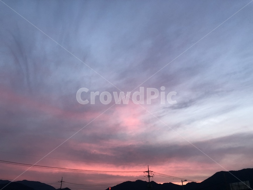 핑크색,핑크색하늘,핑크하늘,pinksky,하늘핑크,nature,자연,outdoors,옥외