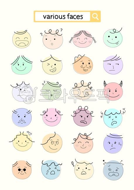 표정,사람,이모티콘,얼굴,감정,이모지,심리,마음,웃는,궁금한,화난,슬픈,눈물,어지러운,졸린,놀라는,스티커
