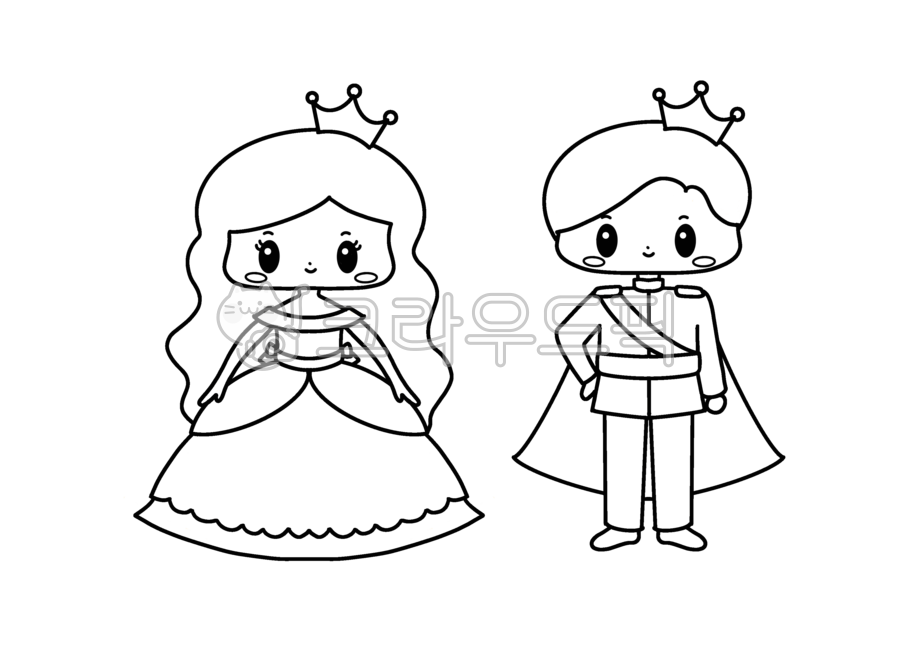 왕자,공주,어린이날,왕자공주,왕자님,공주님,왕관,색칠,왕자테두리,공주테두리,드레스,어린이집,유치원,색칠공부