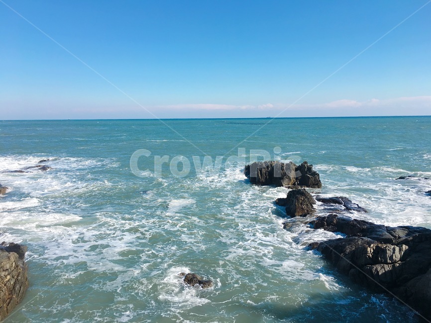 바다,해동용궁사,바위,파도,풍경,ocean