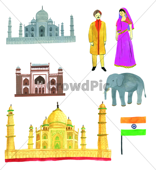 손그림,watercolor,india,인도,handdrawing,그림,관광지,sights,관광명소,touristattractions,물감그림,여행,travel,traveling,trip,tour,journey,trave,culturalrelics,문화유적,타지마할,인도국기,indianflag,tajmahal,코끼리,elephant