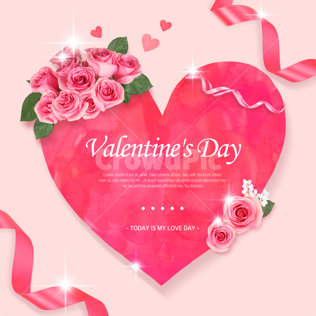 장미,꽃,리본,하트,발렌타인,발렌타인데이,프레임,이벤트,기념일,연인,커플,사랑,lover,couple,기념일,축하,anniversary,congratulation,celebrate,celebration,그래픽,일러스트레이션,graphic,illustration