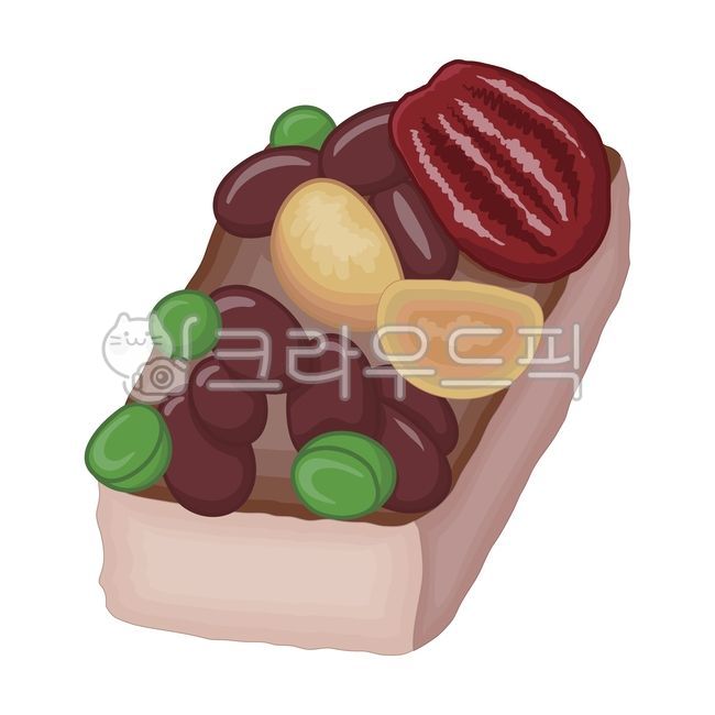 Traditional Korean snack,nutritious rice cake,rice cake,assorted rice cake,rice cake vector,hand drawn,kawaii,glutinous rice cake,rice cake illustration,korea,glutinous rice,jujube,bean,chestnut,pea,chewy,nutritious rice cake illustration,vectornutritious