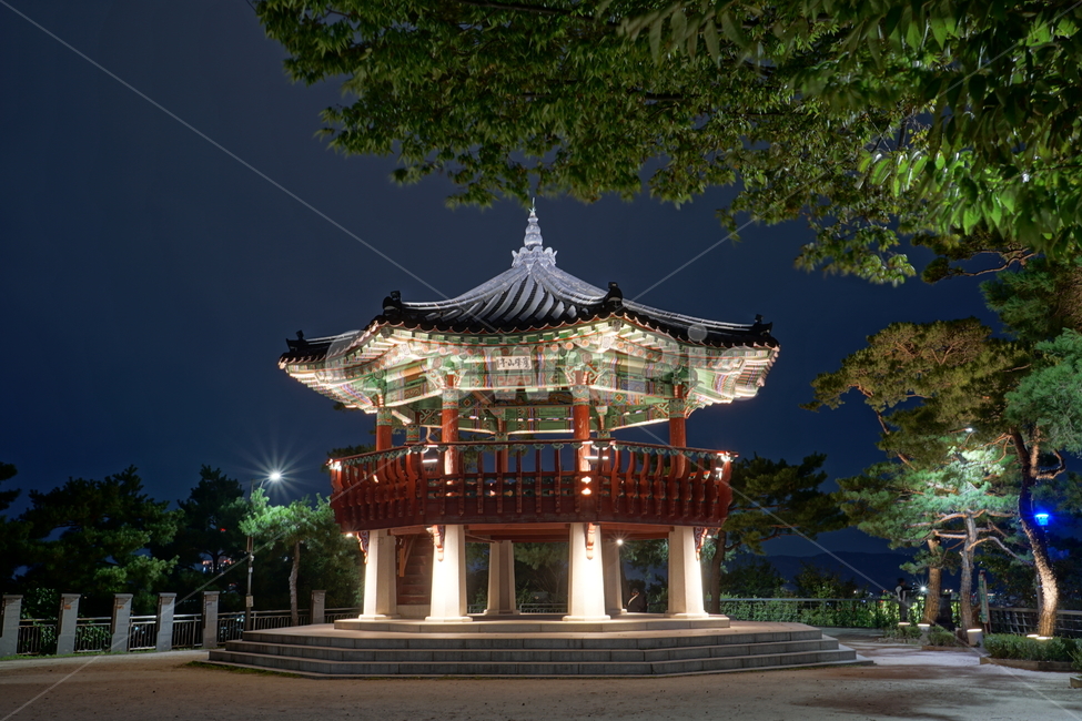 팔각정,정자,쉼터,야경,한국,서울,한국적인,korea,seoul,문화,전통,한국문화,한국전통,한옥,건축,건물,전통건축,전통건물,나무,식물,조명,밤하늘,풍경,landscape,nightview,nightscene,nightscape,한국전통,한국문화,korean traditional,korean culture